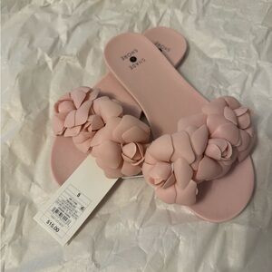 Shade & Shore Pink Floral Sandals Sz 5 NWT